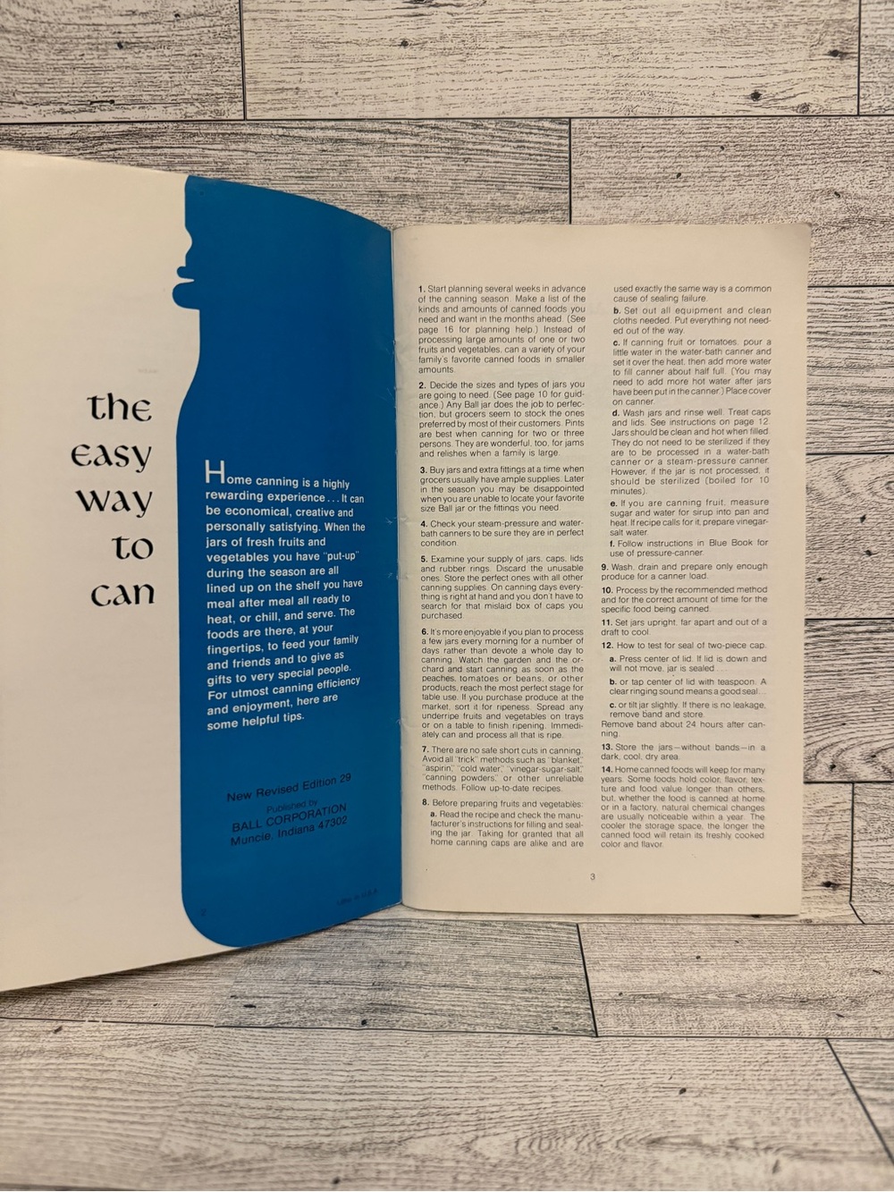 The Ball Blue Book Guide to Home Canning & Freezing 1972 29th Edition Paperback - Picture 5 of 16